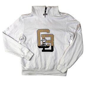 Iceberg Pullover Hoodie Sweatshirt Mens Large White Embroidered Streetwear Retro